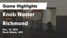 Knob Noster  vs Richmond  Game Highlights - Dec. 12, 2023