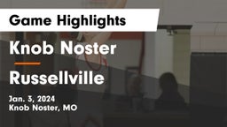 Knob Noster  vs Russellville  Game Highlights - Jan. 3, 2024