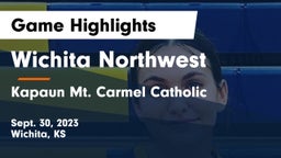 Wichita Northwest  vs Kapaun Mt. Carmel Catholic  Game Highlights - Sept. 30, 2023