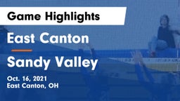 East Canton  vs Sandy Valley  Game Highlights - Oct. 16, 2021