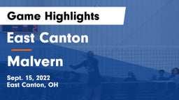 East Canton  vs Malvern  Game Highlights - Sept. 15, 2022