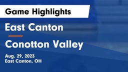East Canton  vs Conotton Valley  Game Highlights - Aug. 29, 2023