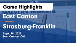 East Canton  vs Strasburg-Franklin  Game Highlights - Sept. 28, 2023