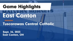 East Canton  vs Tuscarawas Central Catholic  Game Highlights - Sept. 26, 2023