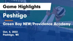 Peshtigo  vs Green Bay NEW/Providence Academy Game Highlights - Oct. 4, 2022