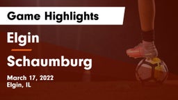 Elgin  vs Schaumburg  Game Highlights - March 17, 2022
