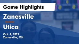 Zanesville  vs Utica  Game Highlights - Oct. 4, 2021