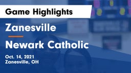Zanesville  vs Newark Catholic  Game Highlights - Oct. 14, 2021
