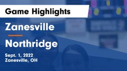 Zanesville  vs Northridge  Game Highlights - Sept. 1, 2022