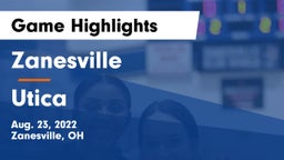 Zanesville  vs Utica  Game Highlights - Aug. 23, 2022