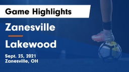 Zanesville  vs Lakewood  Game Highlights - Sept. 23, 2021