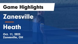 Zanesville  vs Heath  Game Highlights - Oct. 11, 2023