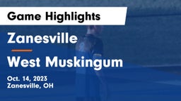 Zanesville  vs West Muskingum  Game Highlights - Oct. 14, 2023