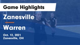 Zanesville  vs Warren  Game Highlights - Oct. 12, 2021
