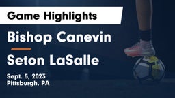 Bishop Canevin  vs Seton LaSalle  Game Highlights - Sept. 5, 2023
