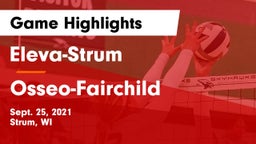 Eleva-Strum  vs Osseo-Fairchild  Game Highlights - Sept. 25, 2021