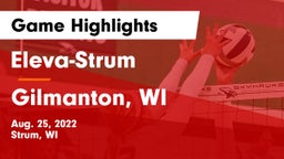 Eleva-Strum  vs Gilmanton, WI Game Highlights - Aug. 25, 2022
