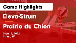 Eleva-Strum  vs Prairie du Chien  Game Highlights - Sept. 3, 2022