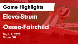 Eleva-Strum  vs Osseo-Fairchild  Game Highlights - Sept. 5, 2023