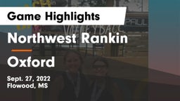Northwest Rankin  vs Oxford  Game Highlights - Sept. 27, 2022