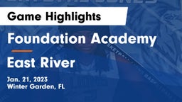 Foundation Academy  vs East River  Game Highlights - Jan. 21, 2023