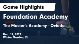 Foundation Academy  vs The Master's Academy - Oviedo Game Highlights - Dec. 12, 2022