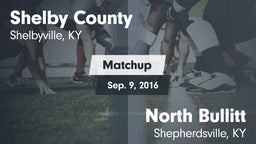 Matchup: Shelby County High vs. North Bullitt  2016