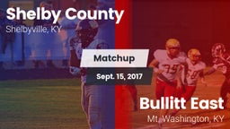 Matchup: Shelby County High vs. Bullitt East  2017