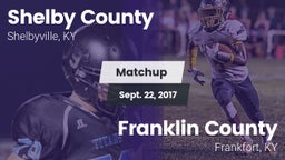 Matchup: Shelby County High vs. Franklin County  2017