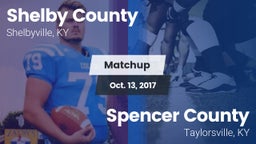 Matchup: Shelby County High vs. Spencer County  2017