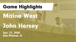 Maine West  vs John Hersey  Game Highlights - Jan. 21, 2020