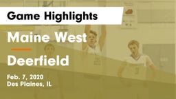Maine West  vs Deerfield  Game Highlights - Feb. 7, 2020