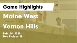 Maine West  vs Vernon Hills  Game Highlights - Feb. 14, 2020
