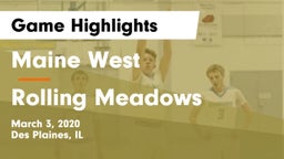 Maine West  vs Rolling Meadows  Game Highlights - March 3, 2020