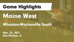 Maine West  vs Wheaton-Warrenville South  Game Highlights - Nov. 23, 2021