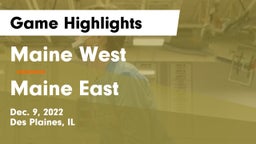 Maine West  vs Maine East  Game Highlights - Dec. 9, 2022
