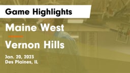 Maine West  vs Vernon Hills  Game Highlights - Jan. 20, 2023