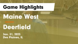 Maine West  vs Deerfield  Game Highlights - Jan. 31, 2023