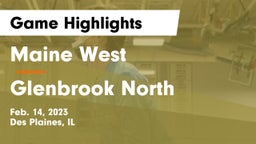 Maine West  vs Glenbrook North  Game Highlights - Feb. 14, 2023