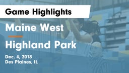 Maine West  vs Highland Park  Game Highlights - Dec. 4, 2018
