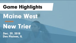 Maine West  vs New Trier Game Highlights - Dec. 29, 2018