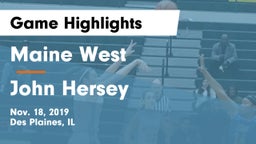 Maine West  vs John Hersey  Game Highlights - Nov. 18, 2019