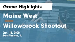 Maine West  vs Willowbrook Shootout Game Highlights - Jan. 18, 2020