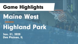 Maine West  vs Highland Park  Game Highlights - Jan. 31, 2020