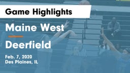 Maine West  vs Deerfield  Game Highlights - Feb. 7, 2020