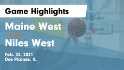 Maine West  vs Niles West  Game Highlights - Feb. 23, 2021