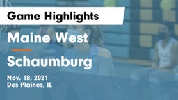 Maine West  vs Schaumburg  Game Highlights - Nov. 18, 2021
