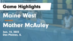Maine West  vs Mother McAuley  Game Highlights - Jan. 14, 2023