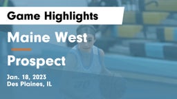 Maine West  vs Prospect  Game Highlights - Jan. 18, 2023