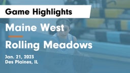 Maine West  vs Rolling Meadows  Game Highlights - Jan. 21, 2023